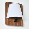 Huddinge Aplique Madera oscura, Negro, 1 luz