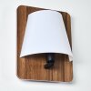 Huddinge Aplique Madera oscura, Negro, 1 luz