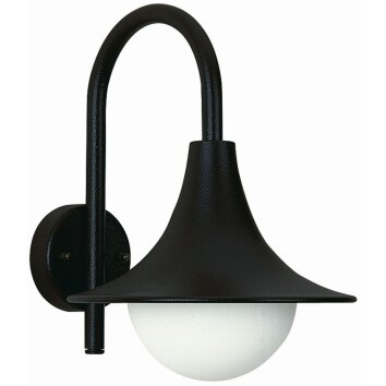 Albert 669 Aplique para exterior Negro, 1 luz