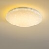 FOXES Lámpara de Techo LED Blanca, 1 luz, Mando a distancia, Cambia de color