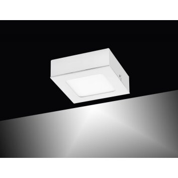 Leuchten-Direkt OSKAR Lámpara de techo LED Blanca, 1 luz