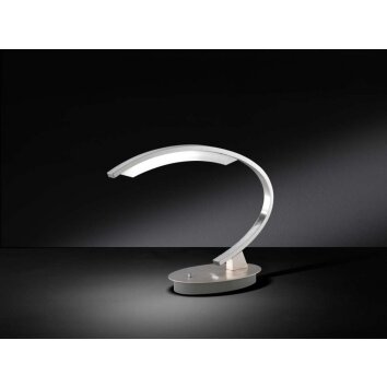 Wofi SEGURA Lámpara de mesa LED Níquel-mate, 1 luz