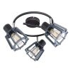 Globo MAHA Proyector Negro, 3 luces