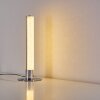 Flaut Lámpara de Mesa LED Cromo, 1 luz, Mando a distancia, Cambia de color