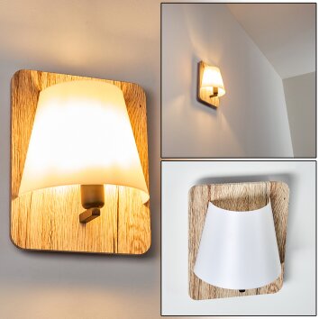 Huddinge Aplique Madera clara, 1 luz