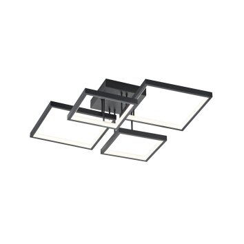 Trio Sorrento Lámpara de Techo LED Negro, 1 luz