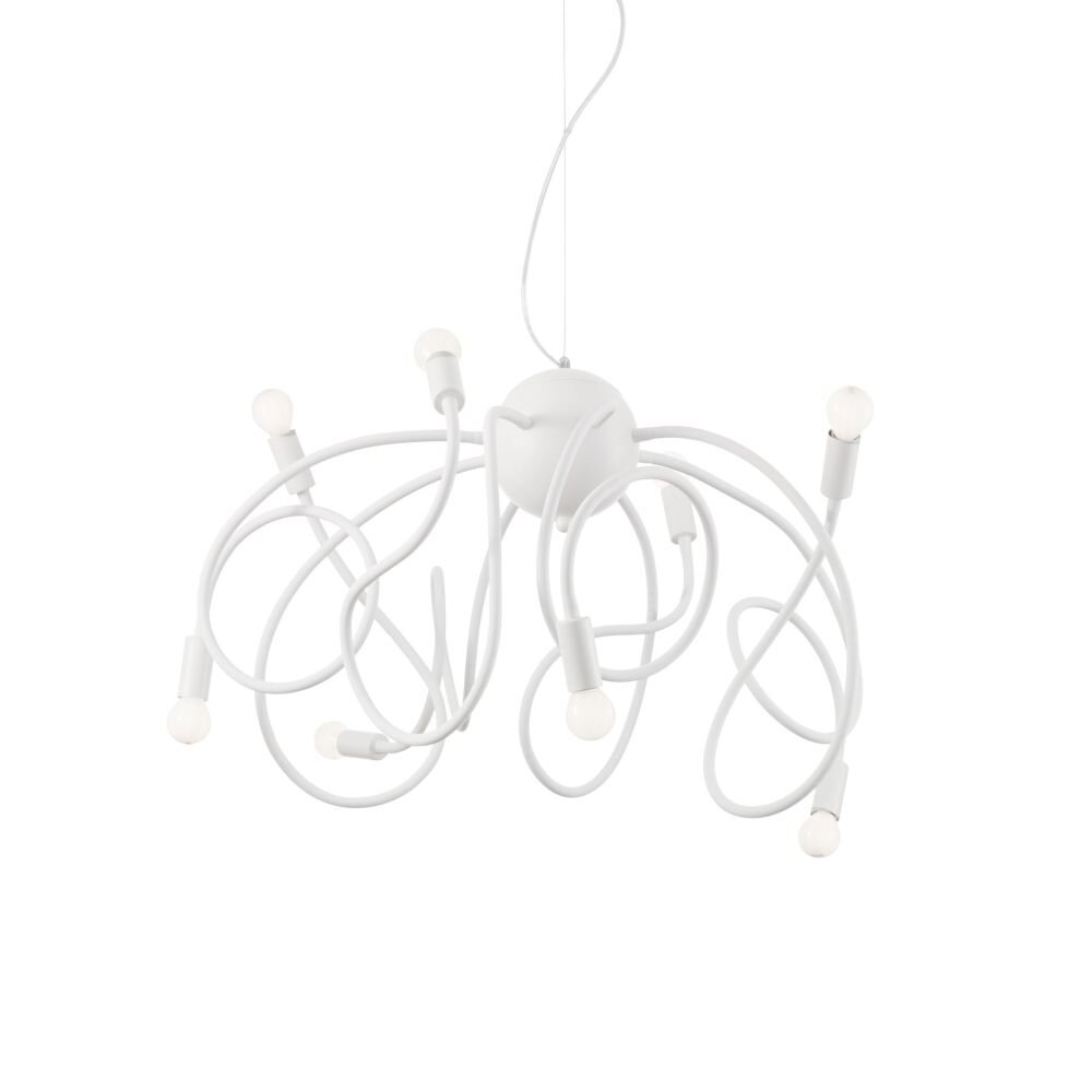 Ideal Lux MULTIFLEX Lámpara Colgante Blanca, 8 luces main product photo