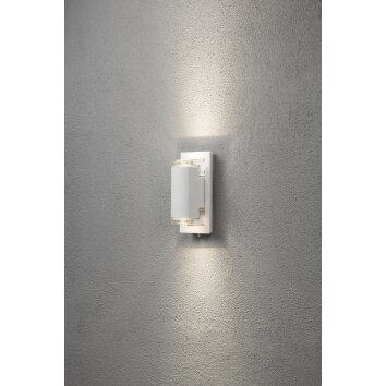 Konstsmide Potenza Aplique LED Blanca, 2 luces