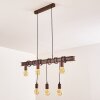 Barbengo Lámpara Colgante Marrón, Color óxido, 4 luces