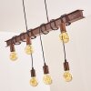 Barbengo Lámpara Colgante Marrón, Color óxido, 4 luces