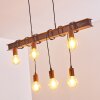 Barbengo Lámpara Colgante Marrón, Color óxido, 4 luces