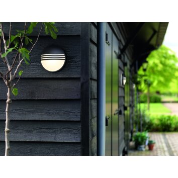 Philips Yarrow Aplique para exterior LED Negro, 1 luz