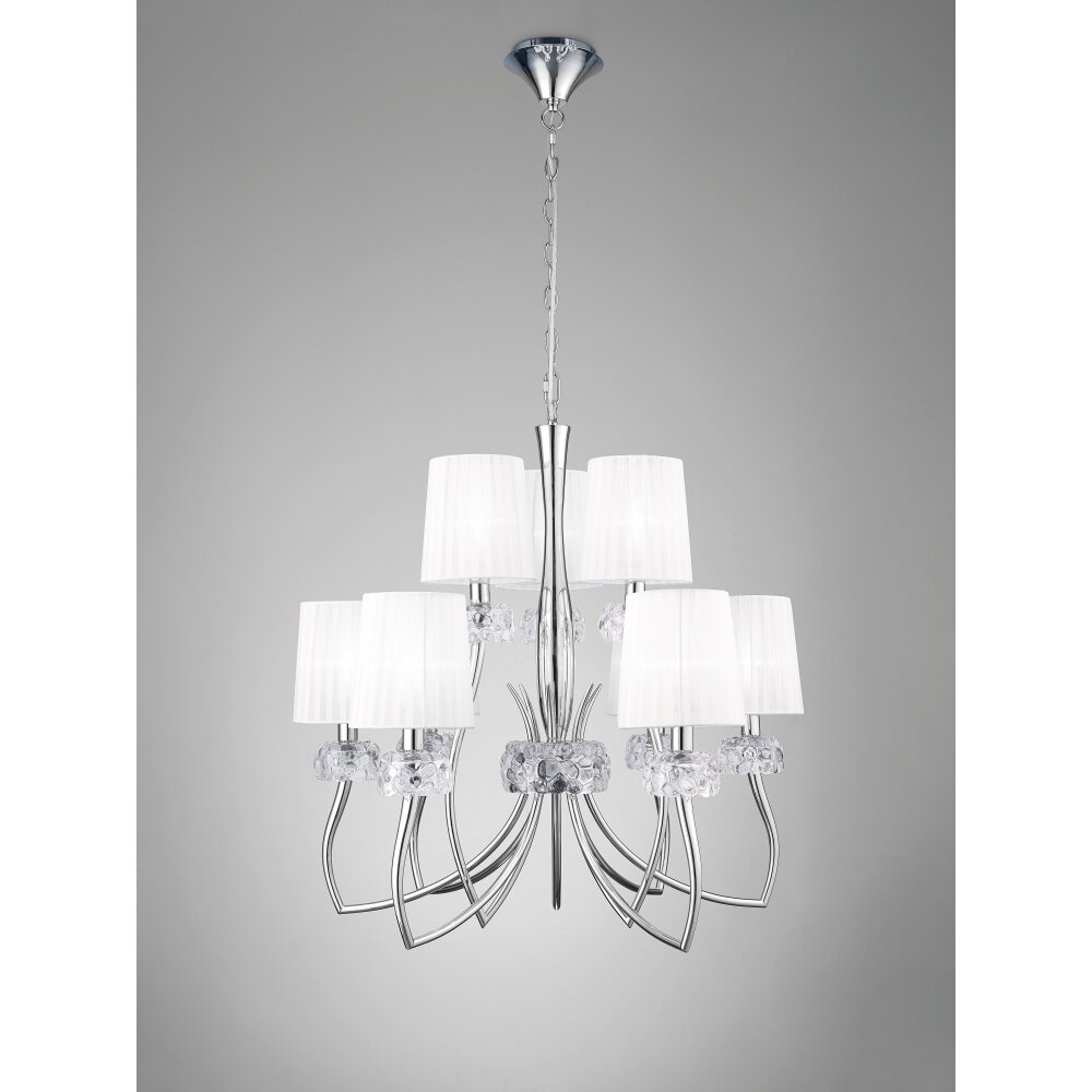 Mantra LOEWE Lámpara Colgante Cromo, 9 luces main product photo