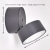 Ripen Aplique para exterior LED Antracita, 1 luz