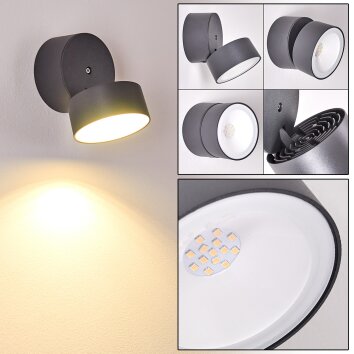 Ripen Aplique para exterior LED Antracita, 1 luz