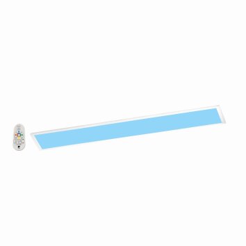 Eglo SALOBRENA-C Lámpara de techo para oficina LED Blanca, 1 luz, Mando a distancia, Cambia de color