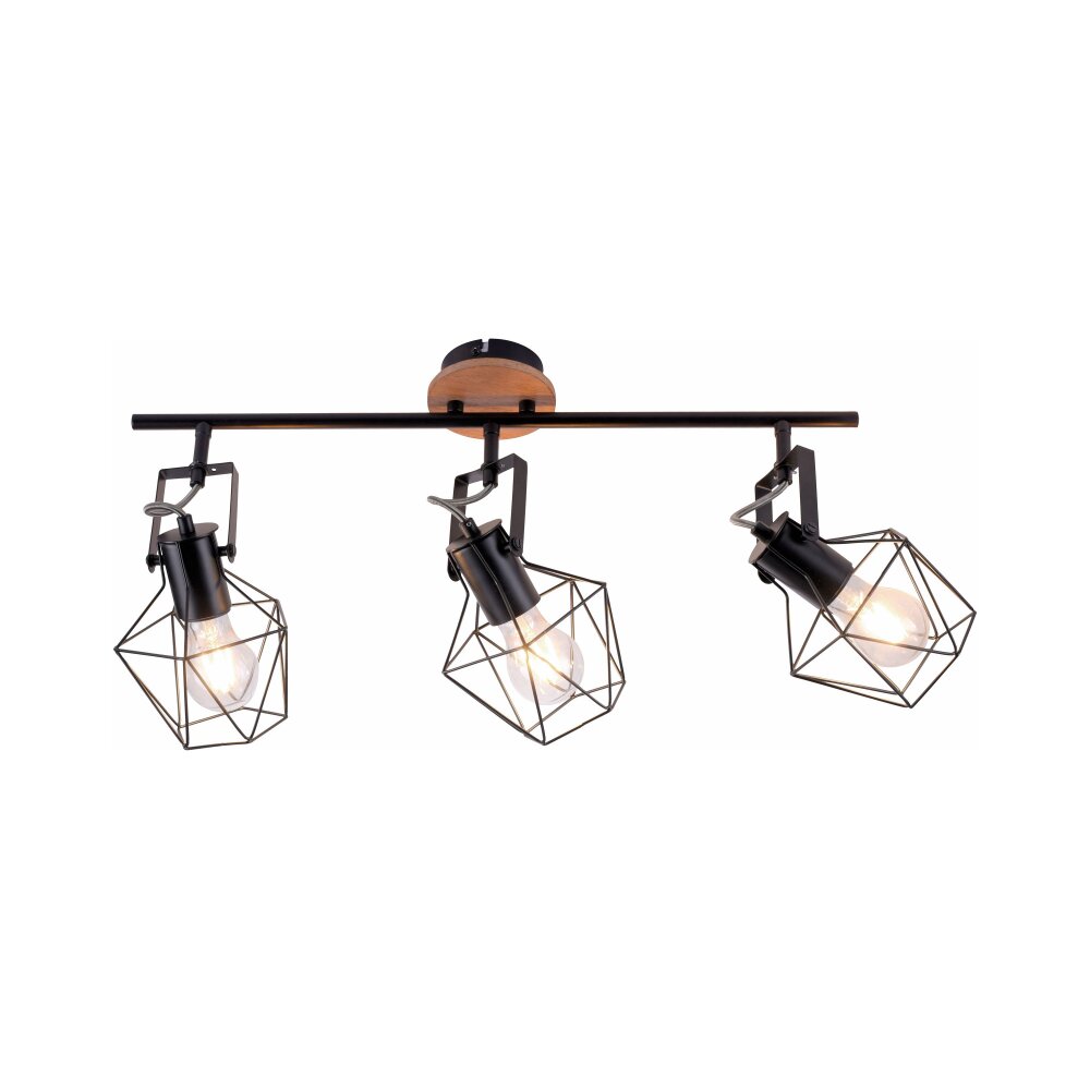 Leuchten-Direkt JARO Lámpara de Techo Madera clara, 3 luces main product photo