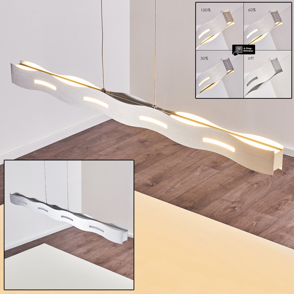 Nagold Lámpara Colgante LED Níquel-mate, 1 luz main product photo