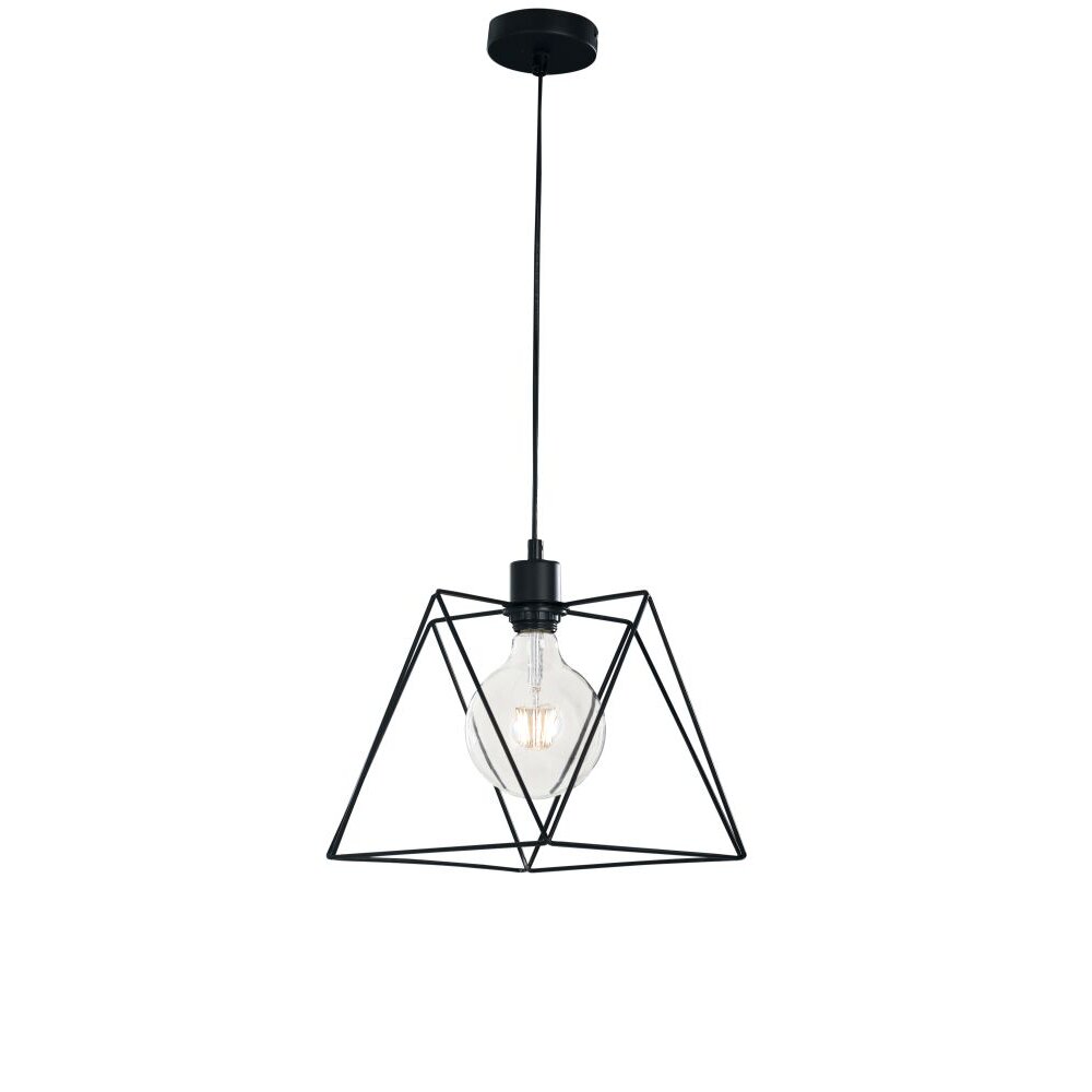 Lutec SANTANA Lámpara Colgante Negro, 1 luz main product photo