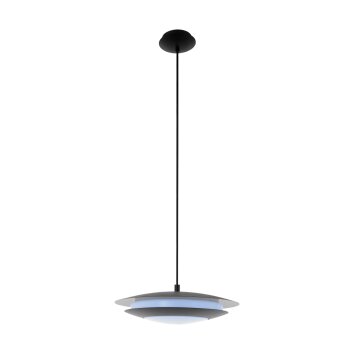 Eglo MONEVA-C Lámpara Colgante LED Negro, 1 luz, Cambia de color