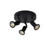 Lucide JASTER Foco Negro, 3 luces