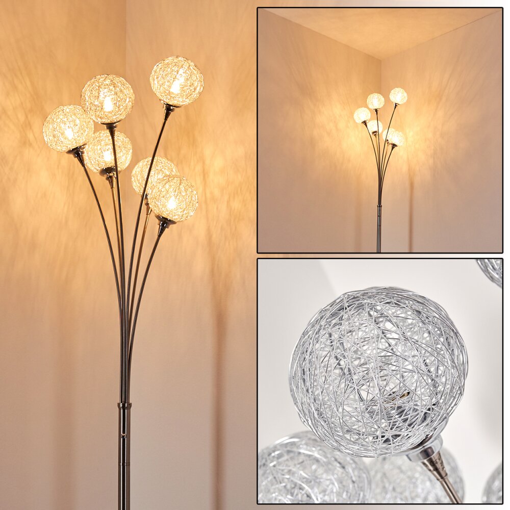 Kitee Lámpara de Pie Cromo, Níquel-mate, 6 luces main product photo