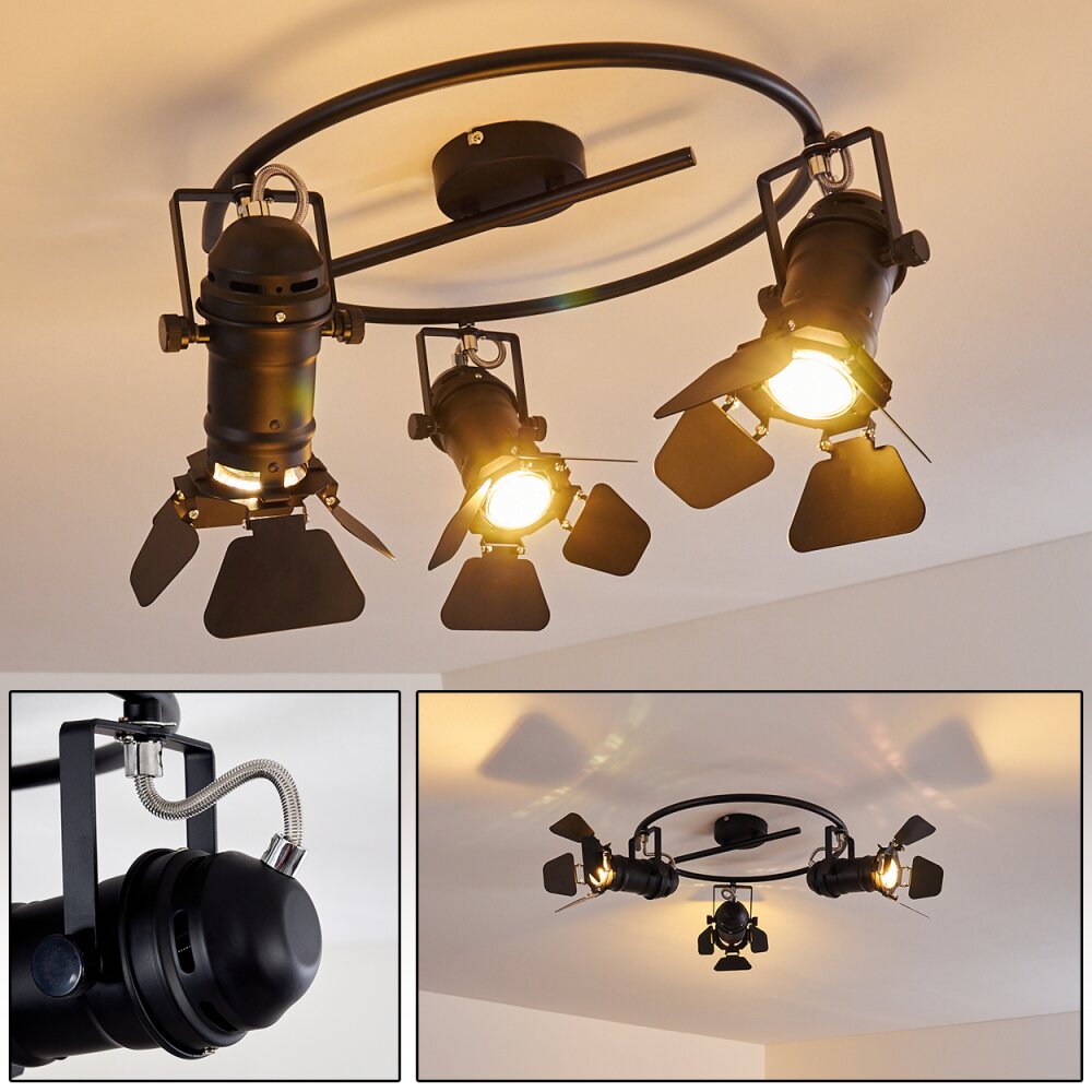 Lichinga Lámpara de Techo Negro, 3 luces main product photo