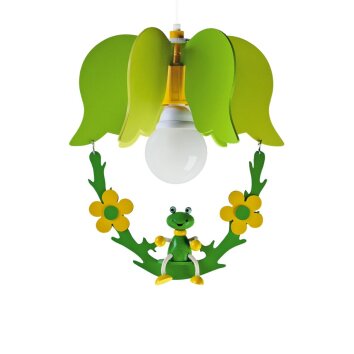 Elobra FROSCH Lámpara Colgante Verde, 1 luz