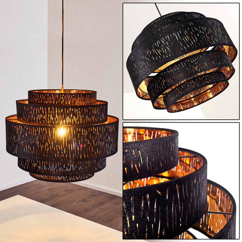 Liared Lámpara Colgante Negro, 1 luz main product photo