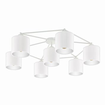 Eglo STAITI Lámpara de Techo Blanca, 7 luces