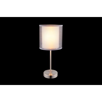Globo Lámpara de mesa Níquel-mate, 1 luz