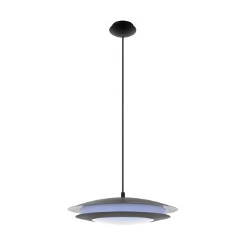 Eglo MONEVA-C Lámpara Colgante LED Negro, 1 luz, Cambia de color
