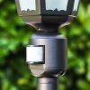 Hongkong Frost Lámpara de pie para exterior Negro, Sensor de movimiento
