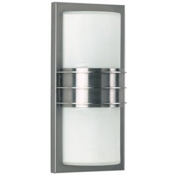 Albert 6131 Aplique para exterior Acero inoxidable, 2 luces