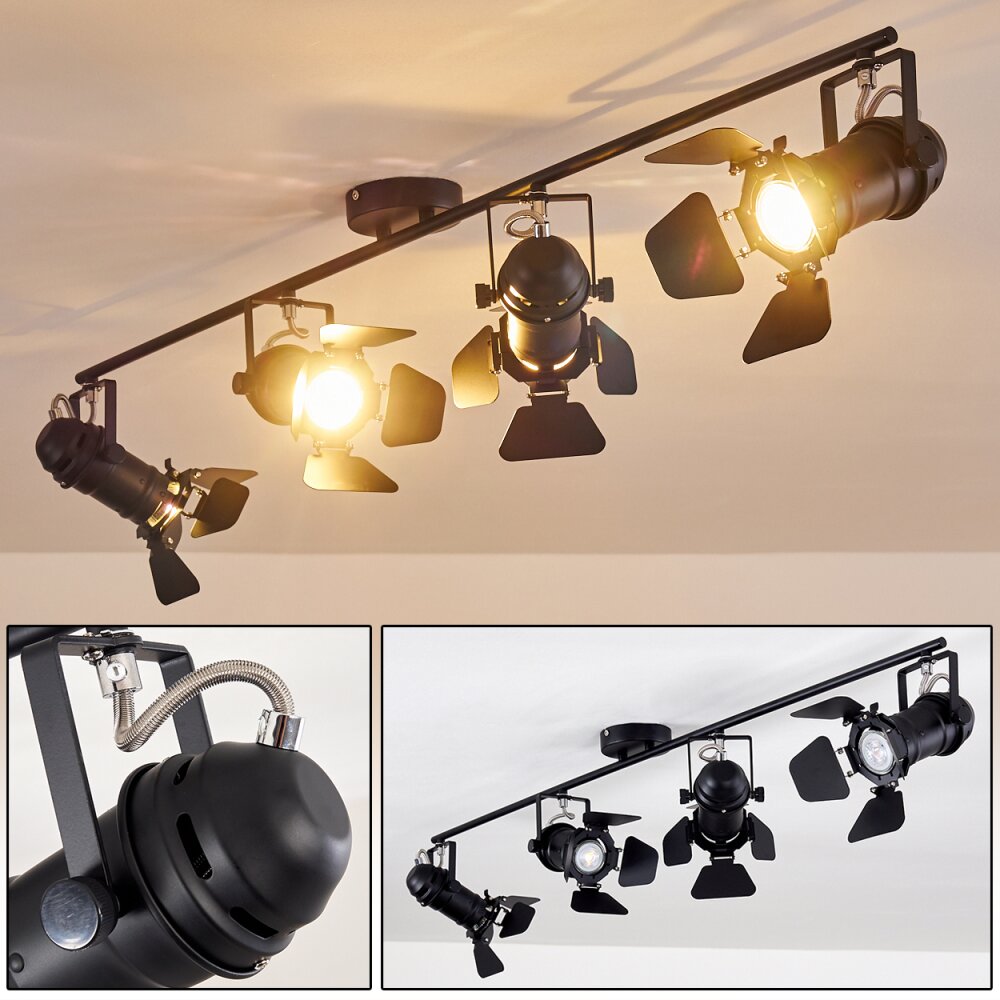 Lichinga Lámpara de Techo Negro, 4 luces main product photo