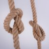 Leuchten-Direkt ROPE Lámpara Colgante Marrón, Negro, 2 luces