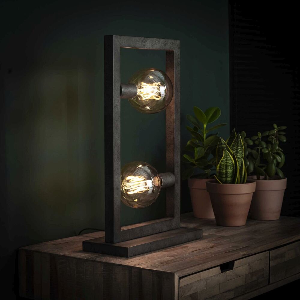 ORANJEWOUD Lámpara de Mesa Plata, 2 luces main product photo