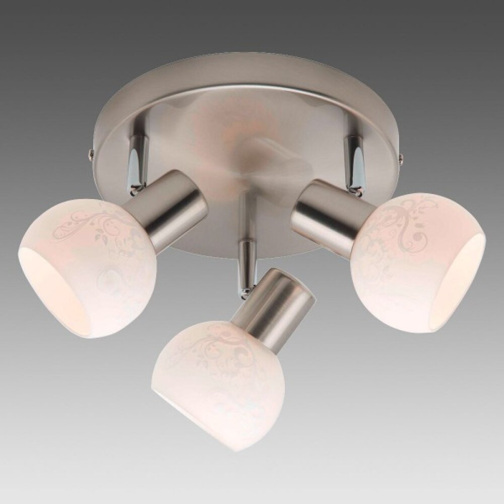 Brilliant Bona Lámpara focos circular Blanca, 3 luces main product photo