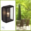 Brilliant Gaia Aplique para exterior Negro, 1 luz