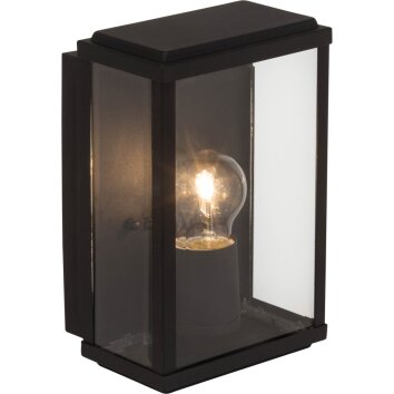 Brilliant Gaia Aplique para exterior Negro, 1 luz