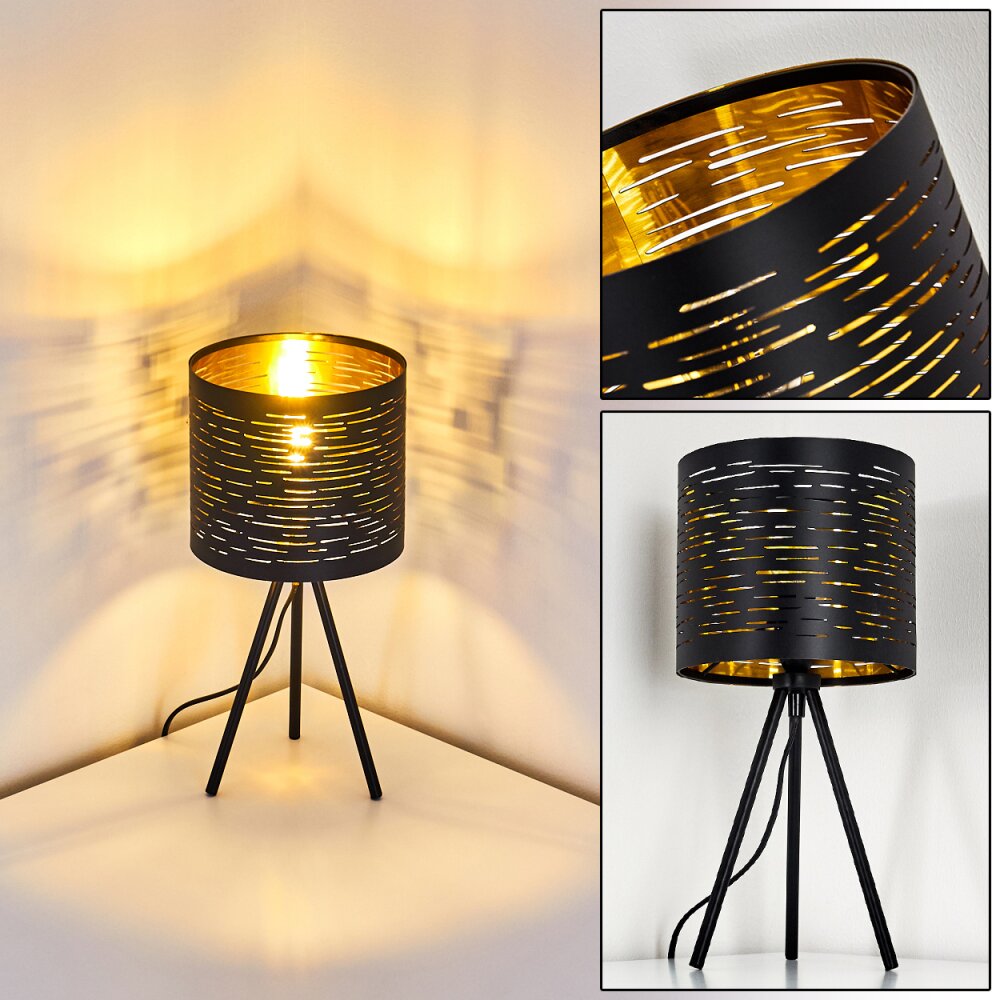 Bathinda Lámpara de mesa Negro, 1 luz main product photo