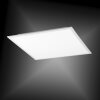 Leuchten Direkt Ls-FLAT Lámpara de Techo LED Blanca, 1 luz, Mando a distancia, Cambia de color