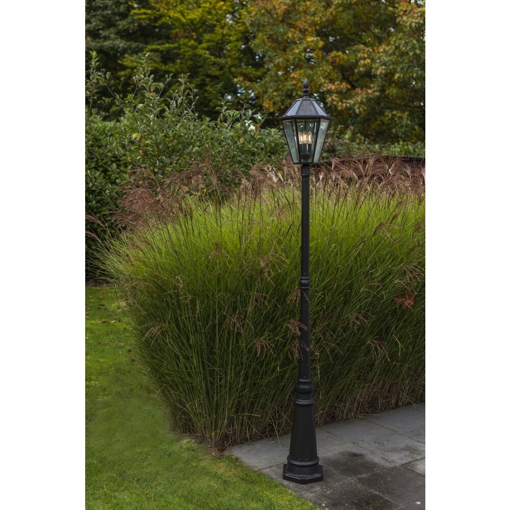 Lutec London Poste de Jardín LED Negro, 3 luces main product photo