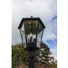 Lutec London Poste de Jardín LED Negro, 3 luces