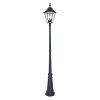 Lutec London Poste de Jardín LED Negro, 3 luces