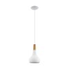 Eglo SABINAR Lámpara Colgante Blanca, 1 luz