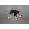 Trio Tosh Proyector LED Negro, 4 luces