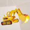 Bagger Lámpara Colgante Amarillo, 2 luces