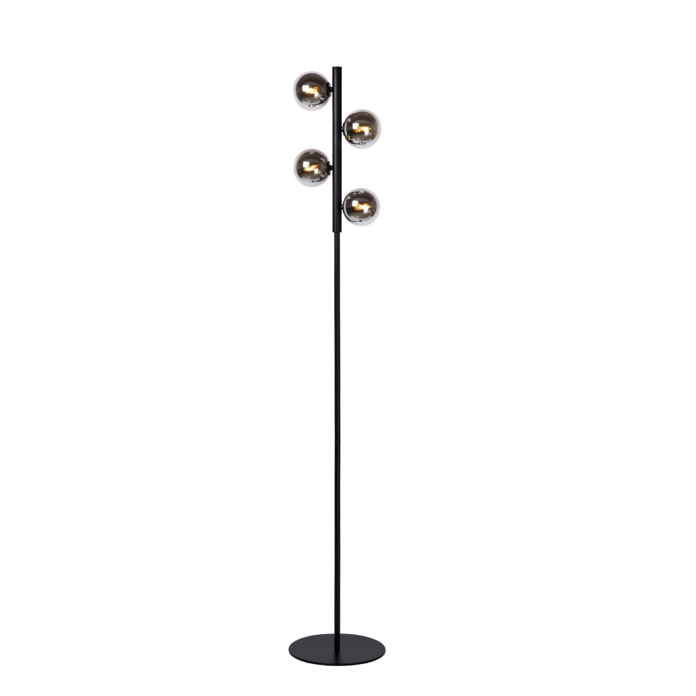Lucide TYCHO Lámpara de Pie Negro, 4 luces main product photo