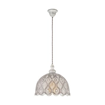 Eglo TALBOT 2 Lámpara Colgante marrón oscuro, Blanca, 1 luz Eglo TALBOT 2 Lámpara Colgante marrón oscuro, Blanca, 1 luz